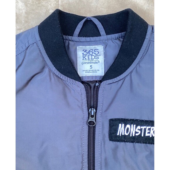 365 Kids from Garanimals grey Bomber jacket size 5 - Picture 4 of 8